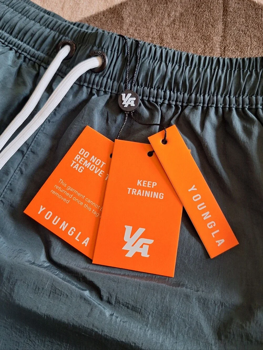 YoungLA Men's 1016 - Crinkle Shorts - NWT  - Small